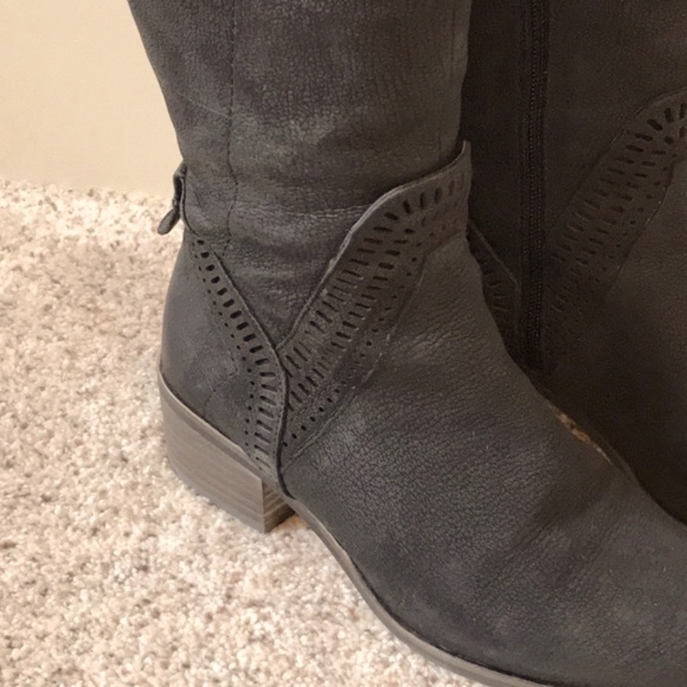 VINCE CAMUTO WIDE CALF KARINDA BLACK MAJICO OVER KNEE BOOT - Picture 6 of 16